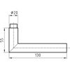 DØRVRIDER 5071 PROF-LINE U/ROSETT GLUTZ RST.M 316L (V3102)