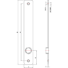 LANGSKILT 540A SMALPROFIL KUN VRIDER RST.M