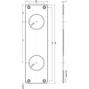 DEKKSKILT 650M 2X40,5MM HULL RST.M.PASS