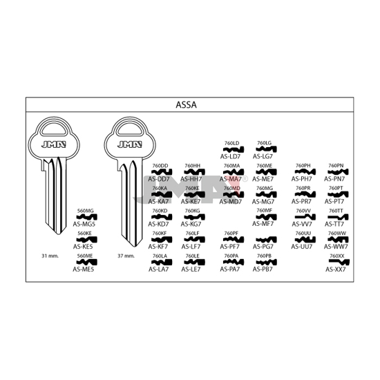 EMNE JMA ASDD7/E.AA52/S.ASS52/K.AS37DD/O.A37DD (O1178)