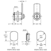 INDUSTRILÅS LF B356 KA ...... M/TUNGE RETT 74MM ZN.FKR (LF1061) MIN. 50 STK !!!