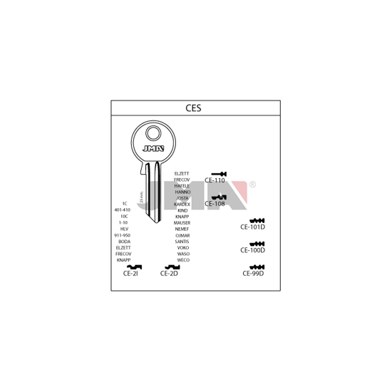 EMNE JMA CE2D/E.CE5PD/S.CE4/K.CS4/O.CE11/H.CS10/KIS.CE4 (O1017)