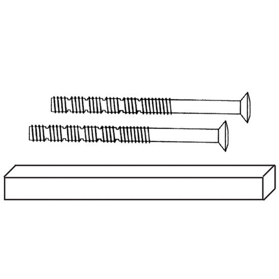 VRIDERPINNE 8x150/M6X90MM À 4 STK (DELTA COLL+SEAL) HVIT (#) (N10021) 