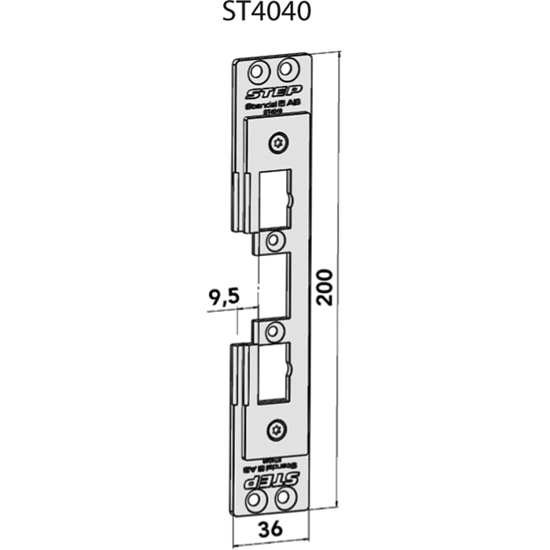 STOLPE 4040, SCHÜCO ADS50 NI STEP 40/90 RST (E11138)