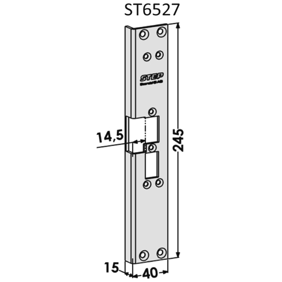 STOLPE 6527 HØYRE STEP 60 RST. (E13151)