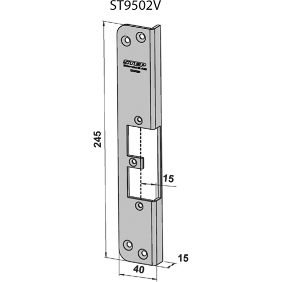 STOLPE 9502V VENSTRE STEP 92 RST. (E17103)