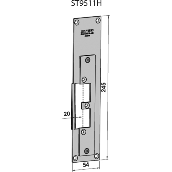 STOLPE 9511 HØYRE, SAPA 2074 STEP 92 RST. (E17112)