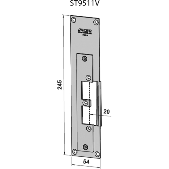 STOLPE 9511 VENSTRE, SAPA 2074 STEP 92 RST. (E17113)