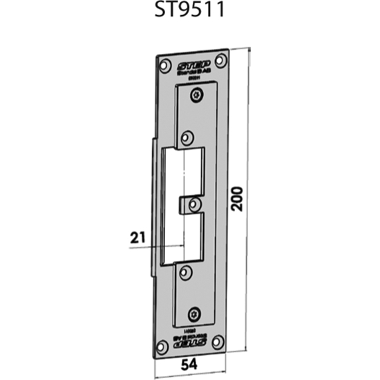 STOLPE 9511 RETT, SAPA 2074 STEP 92 RST. (E17142)