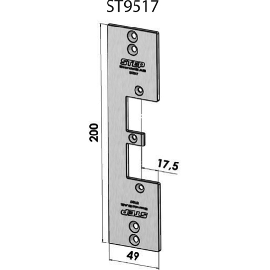 STOLPE 9517, WICONA 75 EVO STEP 92 RST.` (E17119)