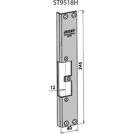 STOLPE 9518 HØYRE STEP 92 RST. (E17120)