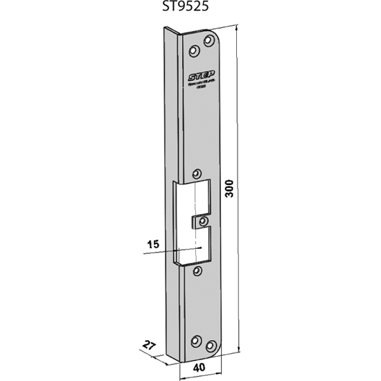 STOLPE 9525 HØYRE STEP 92 RST. (E17125)