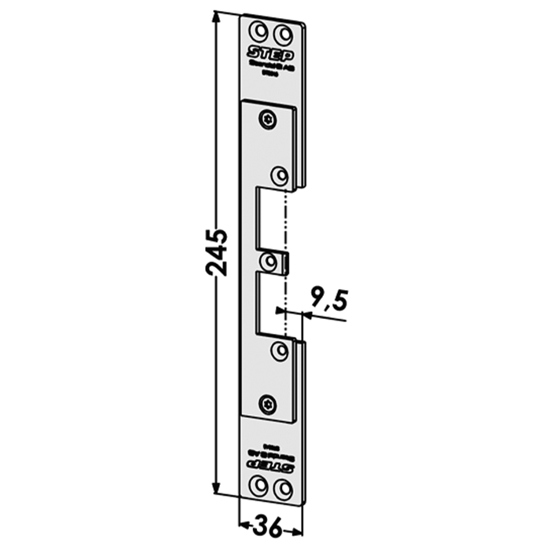 STOLPE 9545 SCHÜCO ADS 50 NI STEP 92 RST.` (E17148)