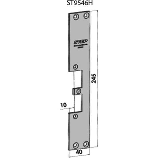 STOLPE 9546 HØYRE FLAT STEP 92 RST. (E17136)