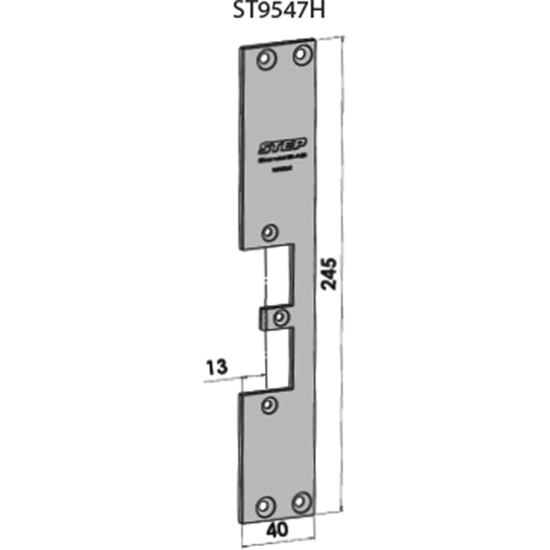 STOLPE 9547 HØYRE FLAT STEP 92 RST. (E17138)