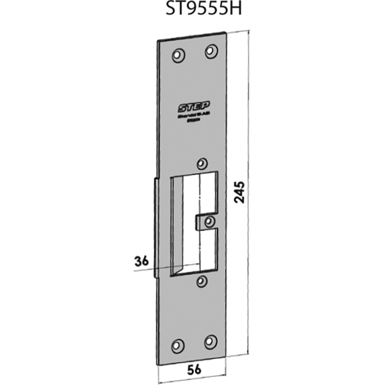 STOLPE 9555 HØYRE, LAMBDA 77, STEP 92 RST.`