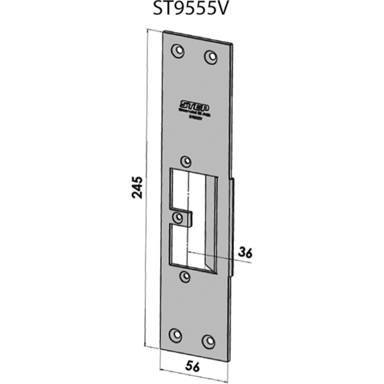 STOLPE 9555 VENSTRE, LAMBDA 77, STEP 92 RST.`