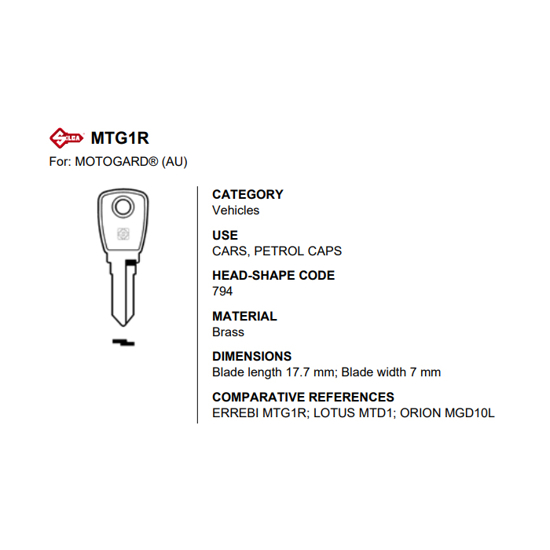 EMNE SILCA MTG1R/E.MTG1R/O.MGD10L (/*) (O1556)