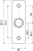 VRIDERSKILT 545A SMALPROFIL 30X95,7MM KUN VRIDER RST.M