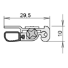 HEVETERSKEL LUFTSTOP BD DIN L, 1124 MM 