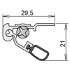 HEVETERSKEL LUFTSTOP BD DIN R, 1124 MM 