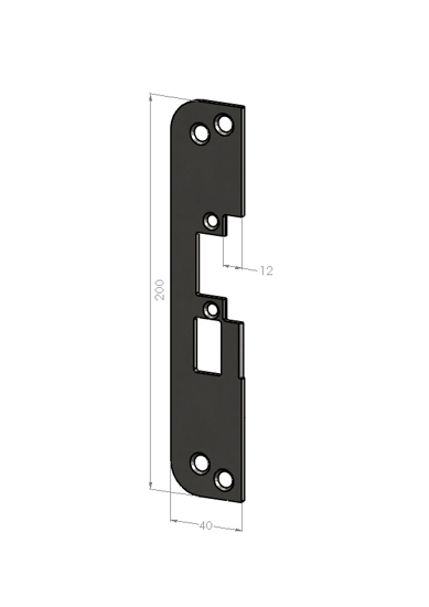 STOLPE SA-50-12 VENSTRE  F/EL.SL.STK ES17, ES19 SAFETRON RST.